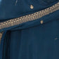 Rajwada Blue Silk Embroidered Kurta Set For Women
