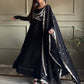 Rajwada Black GEORGETTE Embroidered Anarkali For Women