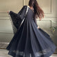 Rajwada Black GEORGETTE Embroidered Anarkali For Women