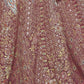 Rajwada Dark Purple Soft Net Embroidered Semi-Stitched Lehenga With Unstitched Blouse For Women