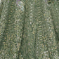 Rajwada Green Soft Net Embroidered Semi-Stitched Lehenga With Unstitched Blouse For Women