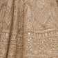 Rajwada Mustard Soft Net Embroidered Semi-Stitched Lehenga With Unstitched Blouse For Women