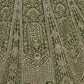 Rajwada Green Soft Net Embroidered Semi-Stitched Lehenga With Unstitched Blouse For Women