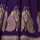 Rajwada Royal Purple Silk Blend Embellished Semi Stitched Lehenga For Women