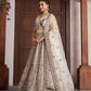 Rajwada Off White Net Embellished Semi Stitched Lehenga For Women