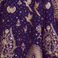 Rajwada Royal Purple Silk Blend Embellished Semi Stitched Lehenga For Women