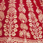 Rajwada Red Silk Blend Embellished Semi Stitched Lehenga For Women