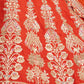 Rajwada Orange Silk Blend Embellished Semi Stitched Lehenga For Women