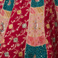 Rajwada Teal Blue And Pink Silk Blend Embellished Semi Stitched Lehenga For Women
