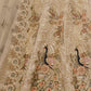Rajwada Gold Soft Net Embroidered Semi-Stitched Lehenga With Unstitched Blouse For Women