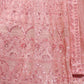 Rajwada Peach Soft Net Embroidered Semi Stitched Lehenga With Unstitched Blouse For Women