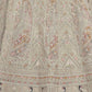 Rajwada White Soft Net Embroidered Semi Stitched Lehenga With Unstitched Blouse For Women