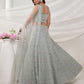 Rajwada Grey Soft Net Embroidered Semi Stitched Lehenga With Unstitched Blouse For Women
