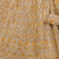Rajwada Golden Soft Net Embroidered Semi Stitched Lehenga With Unstitched Blouse For Women