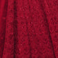 Rajwada Red Soft Net Embroidered Semi Stitched Lehenga With Unstitched Blouse For Women