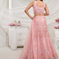 Rajwada Pink Soft Net Embroidered Semi Stitched Lehenga With Unstitched Blouse For Women