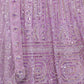 Rajwada Mauve Soft Net Embroidered Semi Stitched Lehenga With Unstitched Blouse For Women