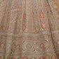 Rajwada Golden Soft Net Embroidered Semi Stitched Lehenga With Unstitched Blouse For Women