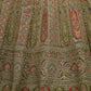Rajwada Green Soft Net Embroidered Semi Stitched Lehenga With Unstitched Blouse For Women