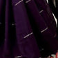 Rajwada Violet Embroidered Silk Blend Saree With Stitched Blouse For Women