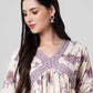Rajwada Lavender Printed Cotton Stitched Kurta Set For Women
