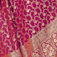 Rajwada Purple Woven Banarasi Silk Saree With Unstitched Blouse For Women