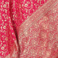 Rajwada Pink Woven Banarasi Silk Saree With unstitched Blouse For Women