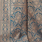 Rajwada Teal Woven Banarasi Silk Saree With unstitched Blouse For Women
