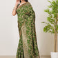 Rajwada Green Woven Banarasi Silk Saree With Unstitched Blouse For Women