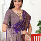Rajwada Purple Woven Banarasi Silk Saree With Unstitched Blouse For Women