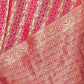 Rajwada Pink Woven Banarasi Silk Saree With Unstitched Blouse For Women