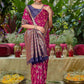 Rajwada Purple Woven Banarasi Silk Saree With Unstitched Blouse For Women