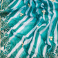 Rajwada Sea Green Embroidered Georgette Saree With Unstitched Blouse For Women