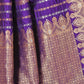 Rajwada Purple Woven Banarasi Silk Saree With Unstitched Blouse For Women