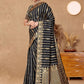 Rajwada Black Woven Banarasi Silk Saree With Unstitched Blouse For Women