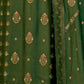 Rajwada Green Embroidered Viscose Semi Stitched Kurta Set For Women