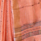 Rajwada Peach Cotton Woven Saree With Unstitched Blouse For Women