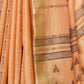 Rajwada Orange Woven Saree With Unstitched Blouse For Women