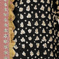 Rajwada Black Georgette Embroidered Semi Stitched Kurta Set For Women