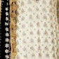 Rajwada Cream Georgette Embroidered Semi Stitched Kurta Set For Women