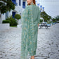 Rajwada Light Green Viscose Solid Stiched Kurta Set For Women