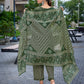 Rajwada Bottle Green Cotton Blend Printed Stiched Kurta Set For Women