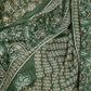 Rajwada Bottle Green Cotton Blend Printed Stiched Kurta Set For Women