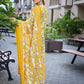 Rajwada Yellow Cotton Blend Printed Stiched Kurta Set For Women