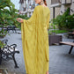 Rajwada Yellow Cotton Blend Solid Stiched Kurta Set For Women