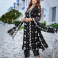 Rajwada Black Viscose Embroidered Stiched Kurta Set For Women