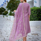 Rajwada Lavender  Silk Blend Embroidered Stiched Kurta Set For Women