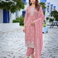 Rajwada Mauve Silk Blend Embroidered Stiched Kurta Set For Women
