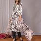 Rajwada White & Black Cotton Blend Printed Stiched Kurta Set For Women