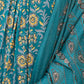 Rajwada Teal Blue Viscose Printed Stiched Kurta Set For Women